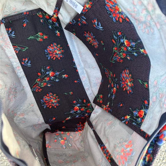 Cath Kidston Tote - Navy Polka Dot with Red Florals BN - Picture 4 of 4